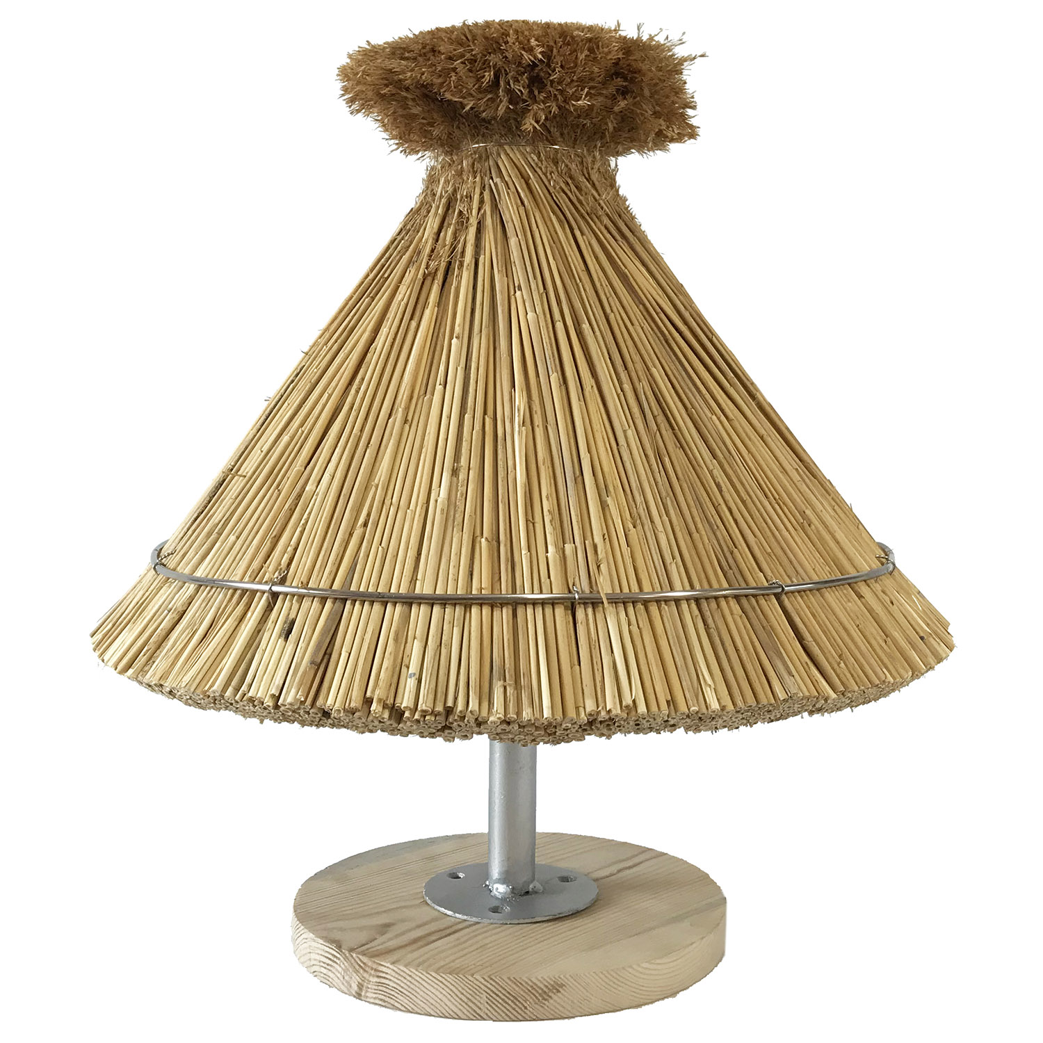 Hiss Reet Vogelhaus Futterhaus AHRENSHOOP mit Reetdach und Blumenfirst Gr. M