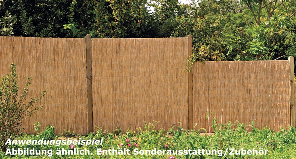 Hiss Reet Sichtschutz Schilfzaun Sichtschutzplatte 