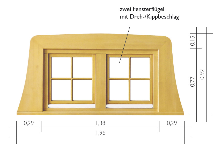 Hiss Reet Gaubenfenster Rechteckgaube Reetdach