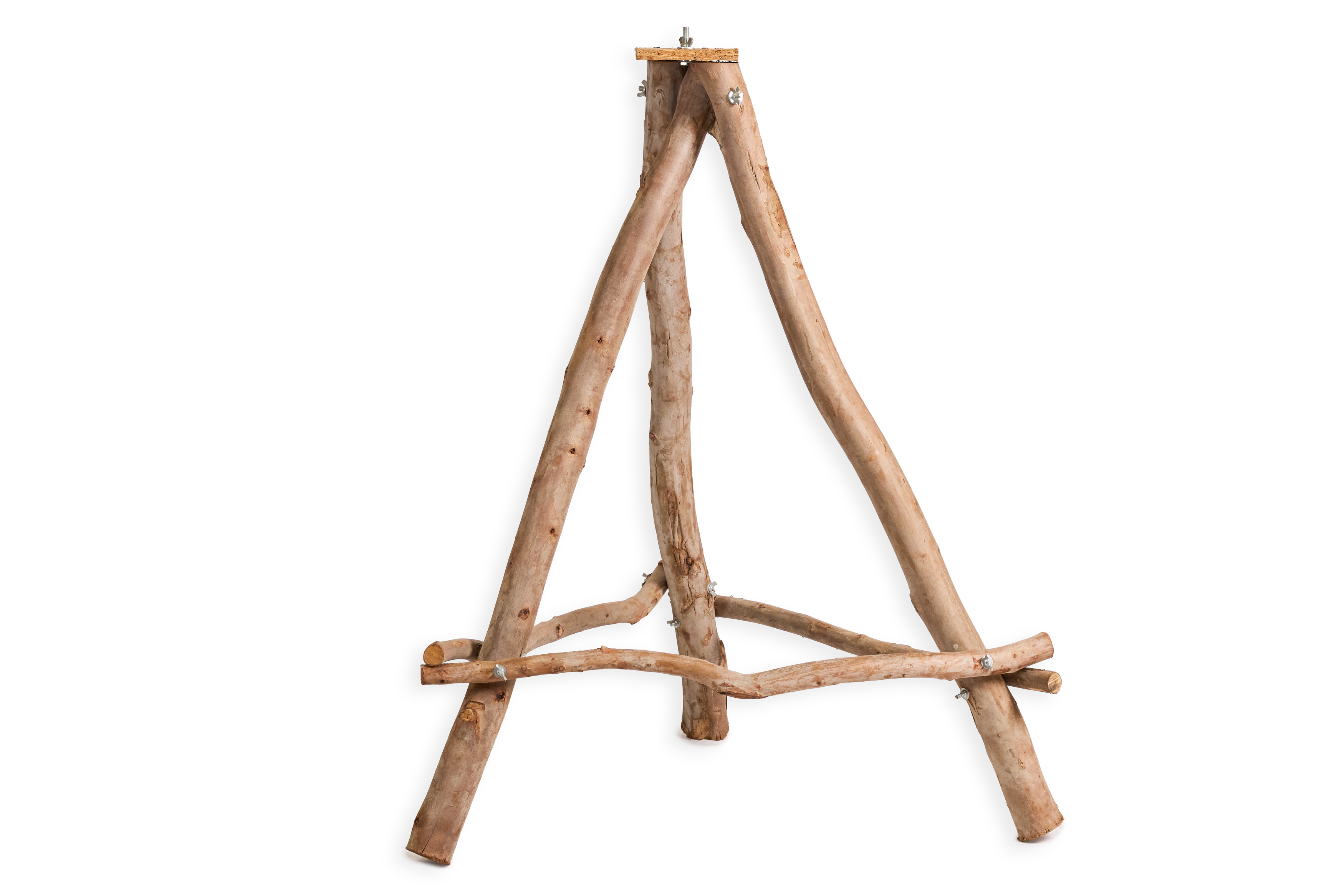 Dreibein Vogelhausständer Holz
